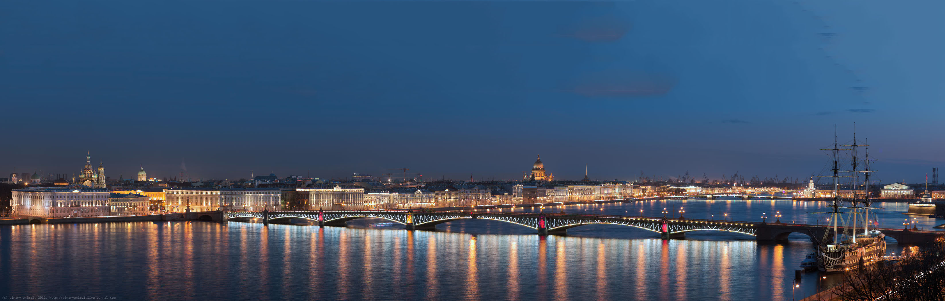Санкт-Петербург панорама Нева